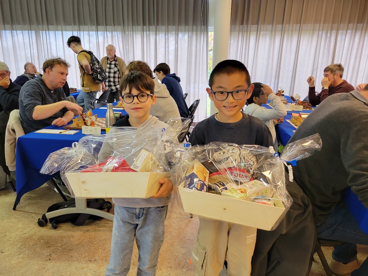 Tom et Maël, deux U8 du tournoi B