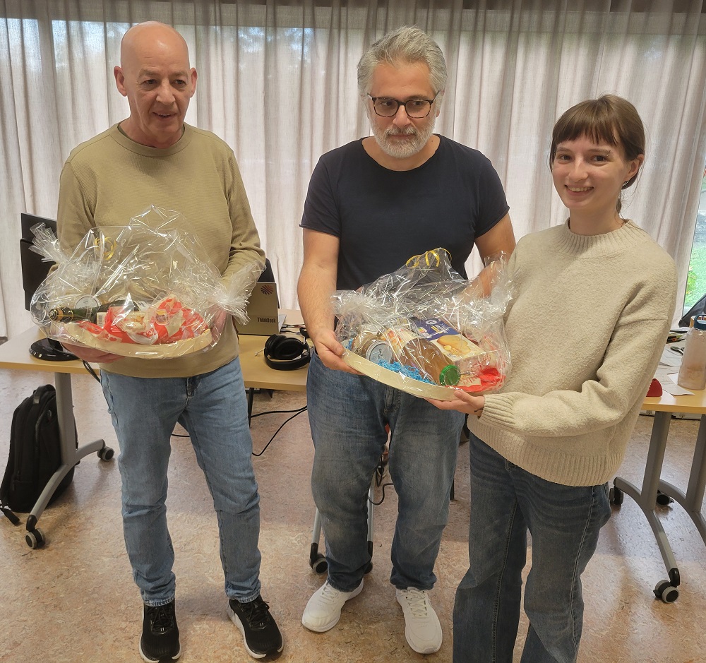 2 paniers et les 3 récipiendaires